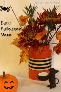 Easy Halloween Vase: At Home on the Bay
