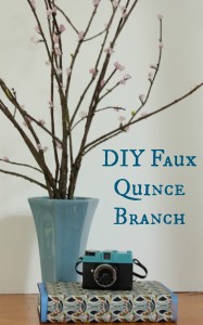 DIY Faux Quince Branch