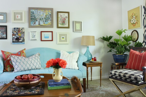 vintage eclectic living room