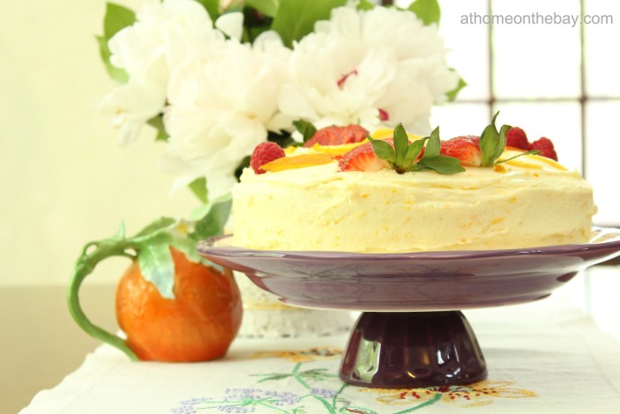 Orange Cake with Orange Butter Frosting