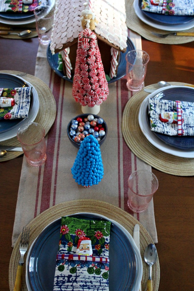 Candy Land Christmas Tablescape from At Home on the Bay