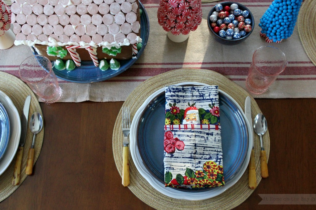 Candy Land Christmas Tablescape from At Home on the Bay