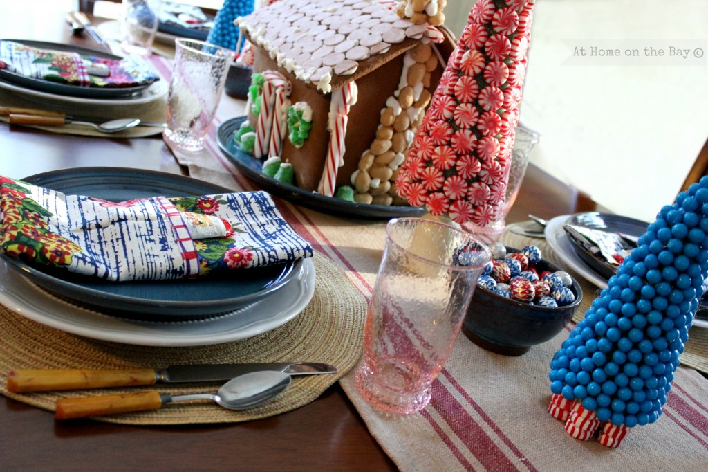 Candy Land Christmas Tablescape from At Home on the Bay