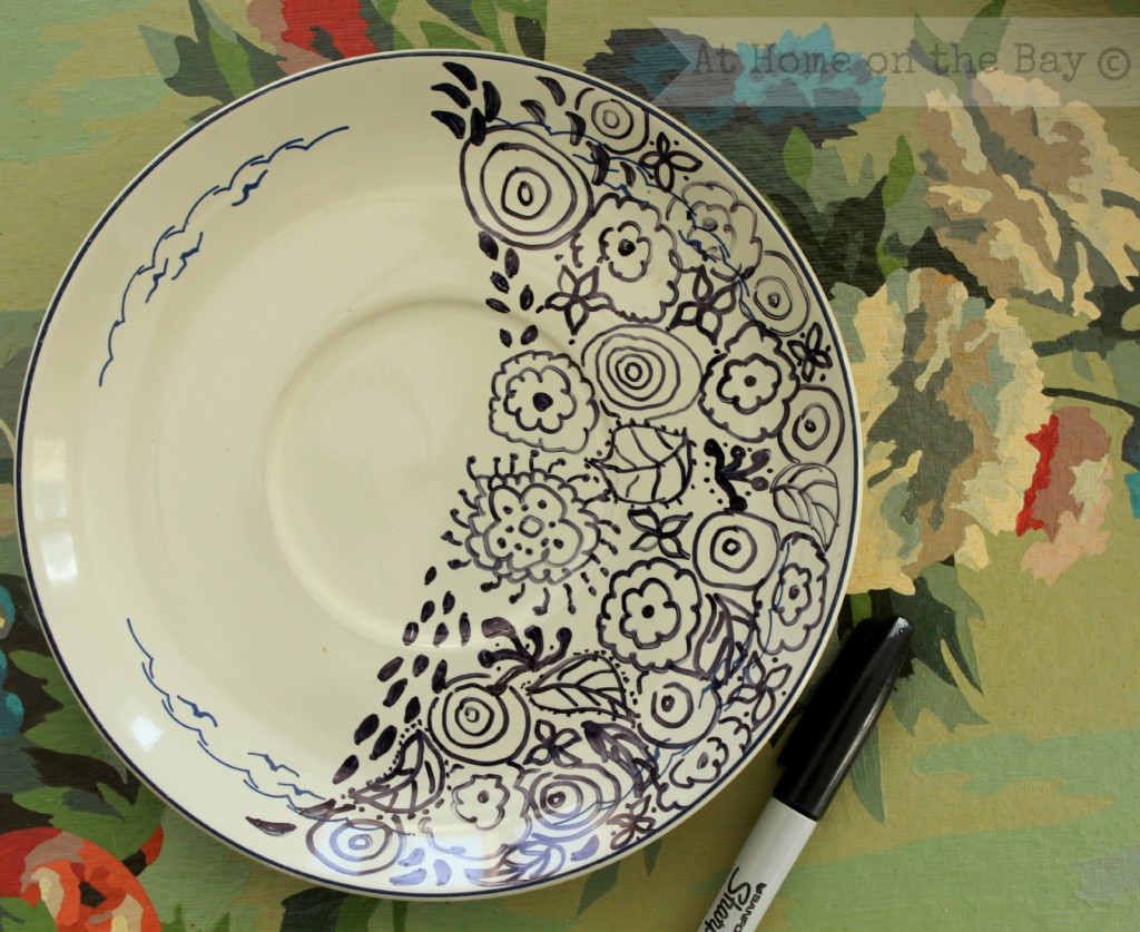 DIY Doodle Plate:At Home on the Bay