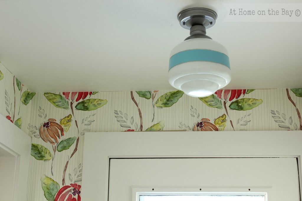 schoolhouse light DIY: At Home on the Bay