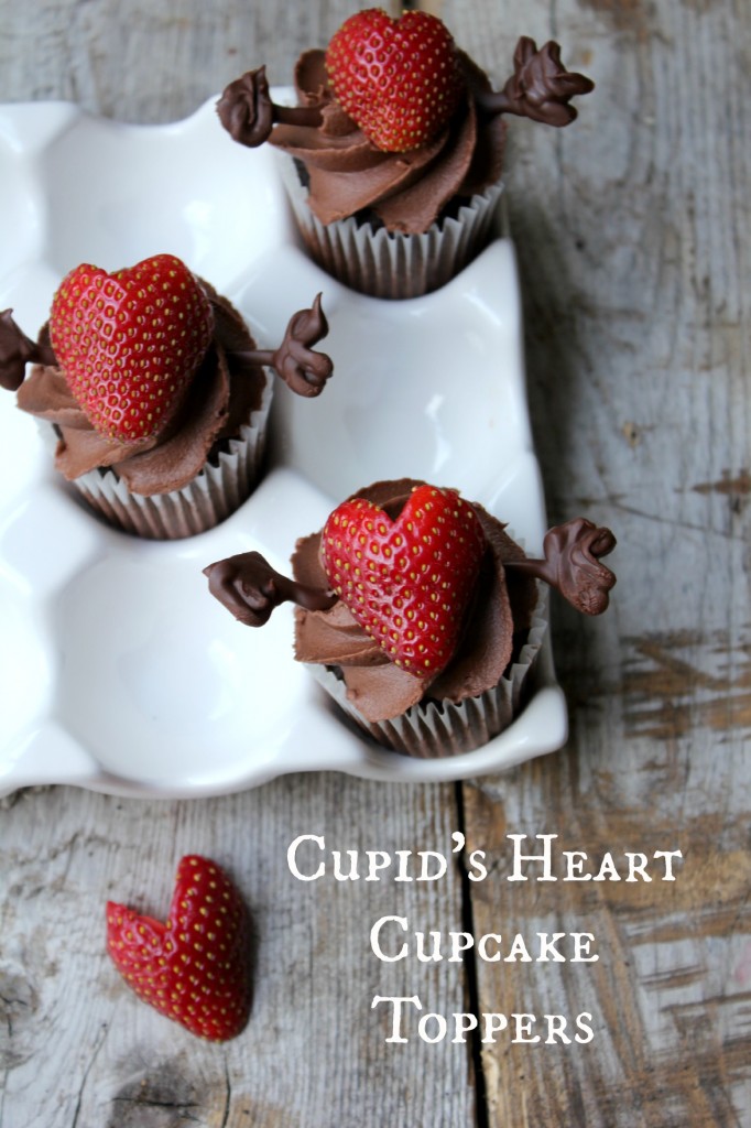 Cupid's Heart Cupcake Toppers