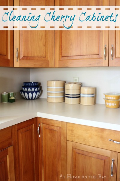 Cleaning Our Cherry Cabinets