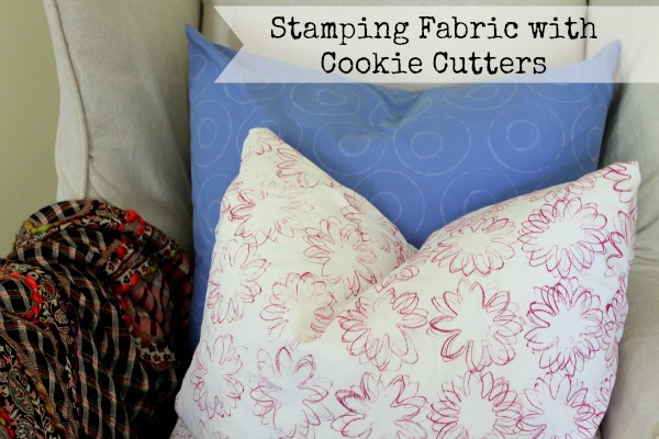 Stamping Fabric with Cookie Cutters