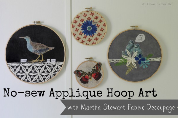 No-Sew Applique Hoop Art