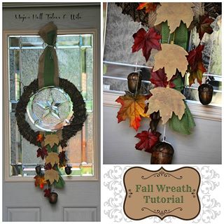 Fall wreath tutorial - Major Hoff Takes a Wife