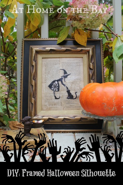 Framed Halloween Silhouette Tutorial