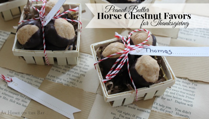 Thanksgiving Favors: Peanut Butter Horse Chestnuts