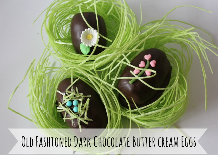 Old Fashioned Dark Chocolate Butter Cream Eggs