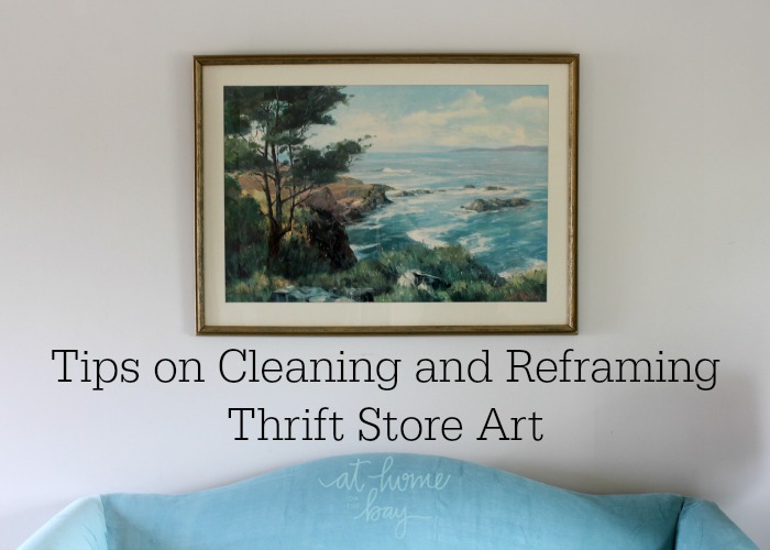 Thrifty Finds and How to Clean and Reframe Thrift Store Art
