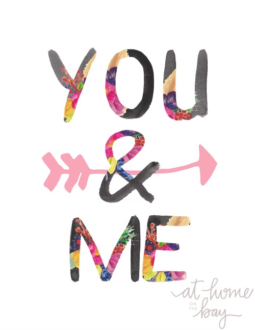 You & Me {Free Printable}