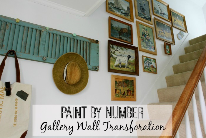 Paint by Number Gallery Wall Transformation