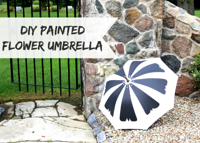 DIY Painted Flower Umbrella