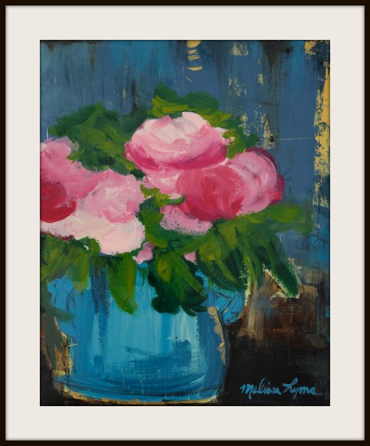 pink peonies print: Melissa Lyons Art 