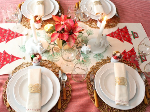 Christmas tablescape